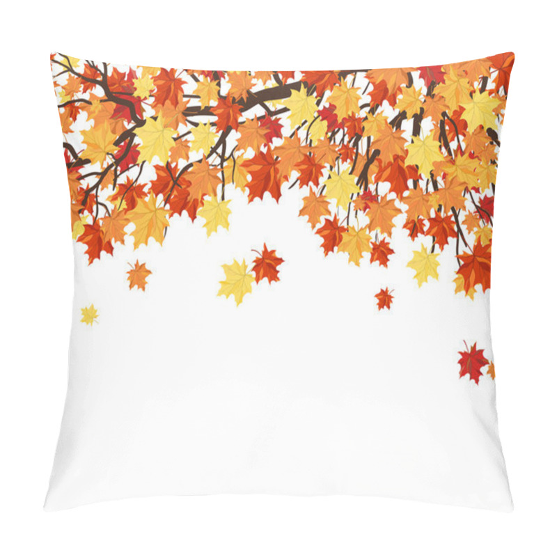 Personality  Frame With Maple Tree Branches And Leaves Pillow Covers