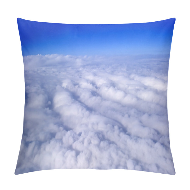 Personality  Blue Sky And Puffy Clouds Pillow Covers