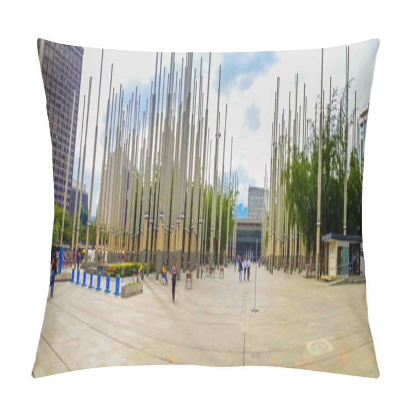 Personality  Cisneros Square Or Park Of Lights In Medellin, Colombia Pillow Covers