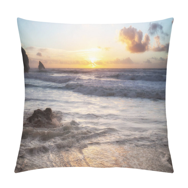 Personality  Beautiful Beach Of Adraga, The South Coast Of Portugal Pillow Covers