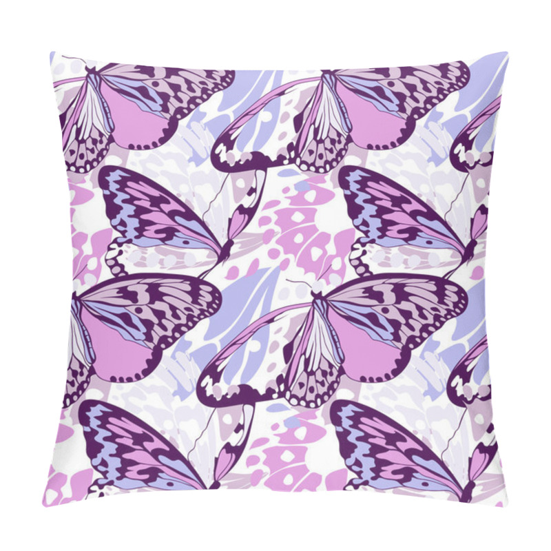 Personality  Seamless Butterfly Wing Pattern Pillow Covers