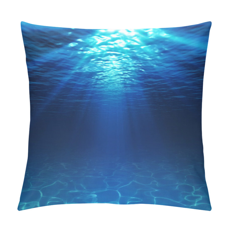 Personality  Underwater View With Sandy Seabed Pillow Covers