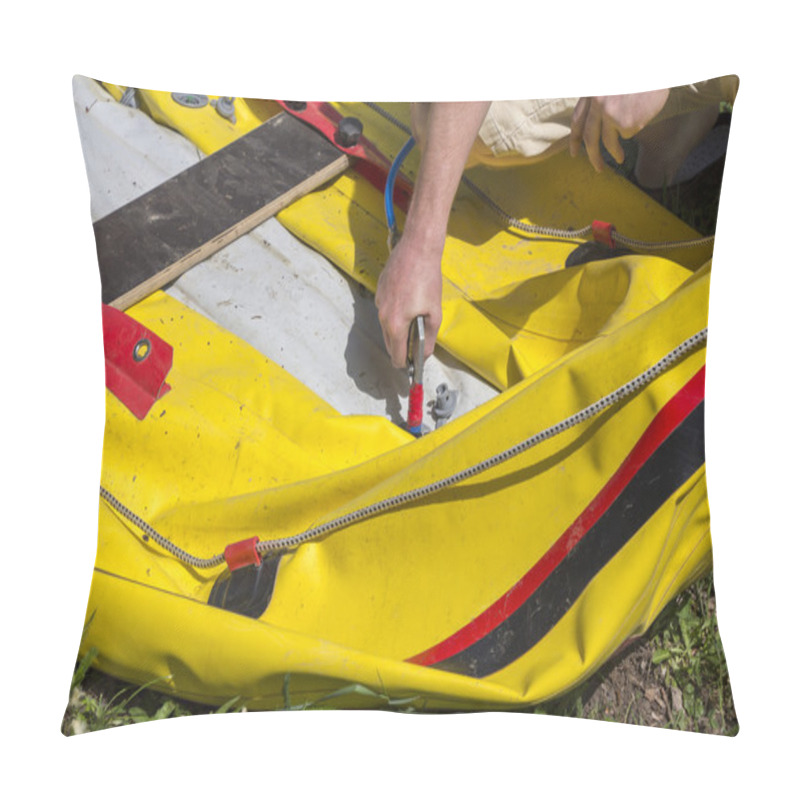 Personality  Pumping Rubber Boat Pillow Covers