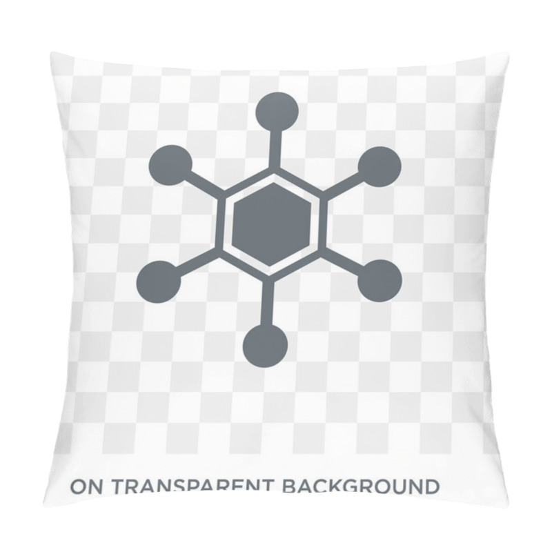 Personality  Hub Icon. Trendy Flat Vector Hub Icon On Transparent Background From Internet Security And Networking Collection. High Quality Filled Hub Symbol Use For Web And Mobile Pillow Covers