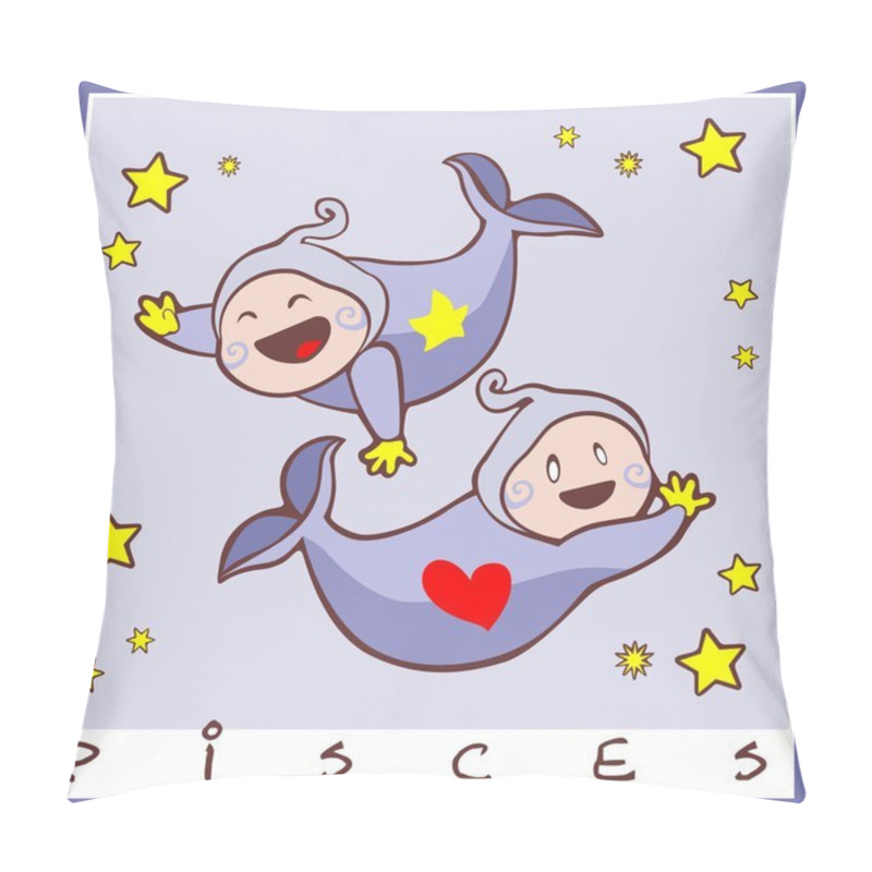 Personality  Baby Birth Greeting Card With Starsign Pillow Covers