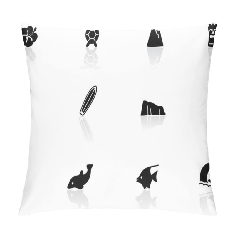 Personality  Hawaii Icons Pillow Covers