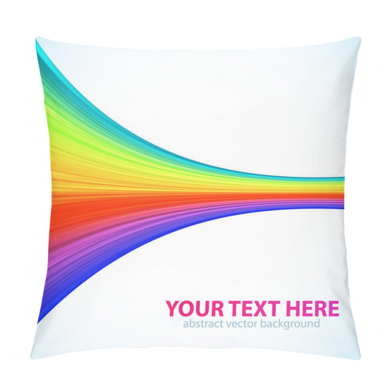 Personality  Rainbow Lines Background Pillow Covers