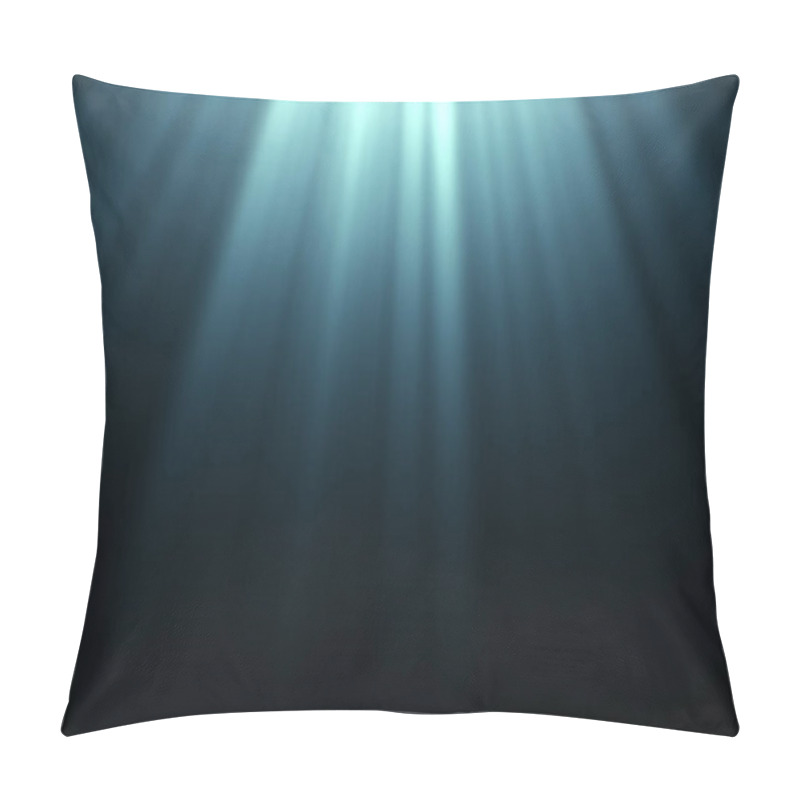 Personality  Underwater Scene With Sun Rays And Pop-bubbles 3d Illustration Pillow Covers