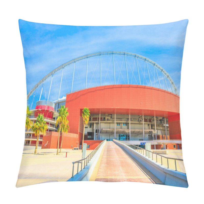 Personality  Khalifa Stadium Doha Entrance Pillow Covers