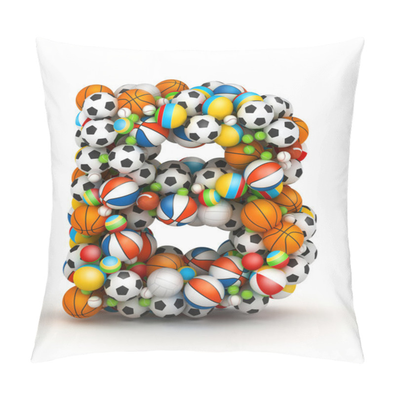 Personality  Letter B, Gaming Balls Alphabet Pillow Covers