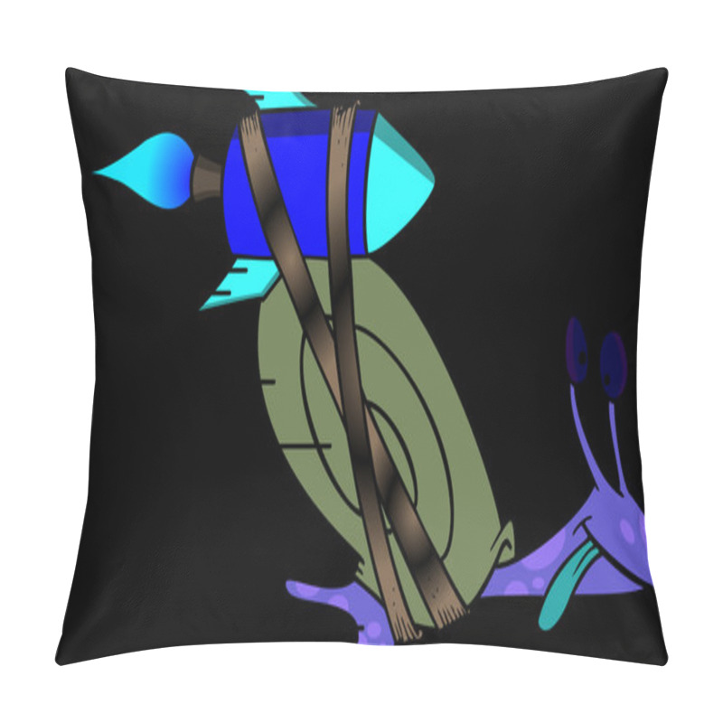 Personality  Cartoon Express Snail Mail Pillow Covers