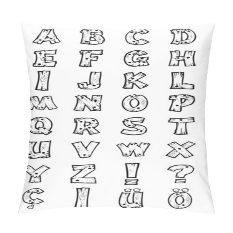 Personality  Wood Letters Pillow Covers