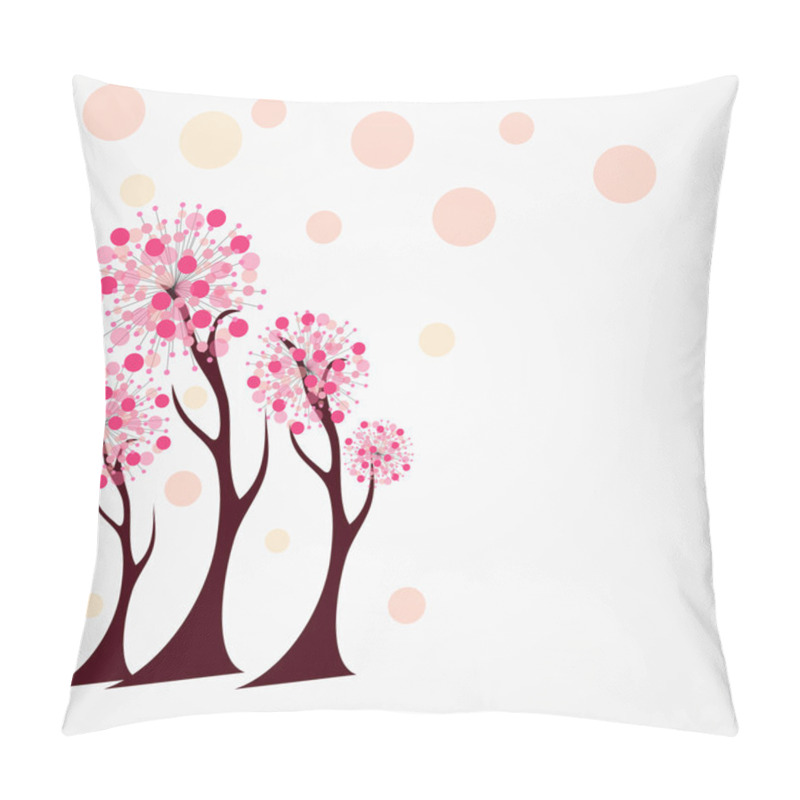 Personality  Autumn Tree Vector Illustration. Pillow Covers