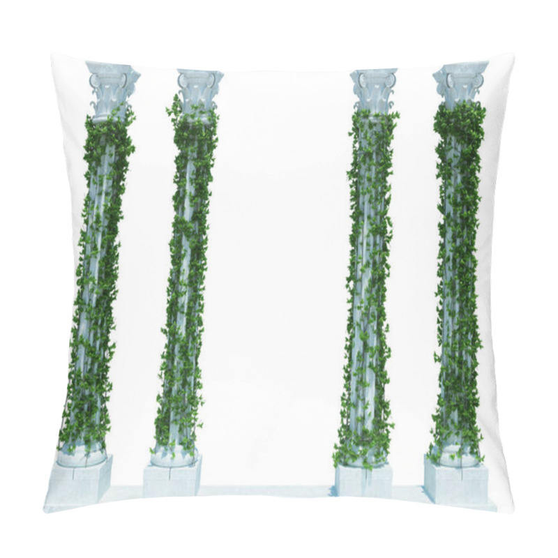 Personality  3d Render Ivy Plants  Isolated  On White Background Pillow Covers