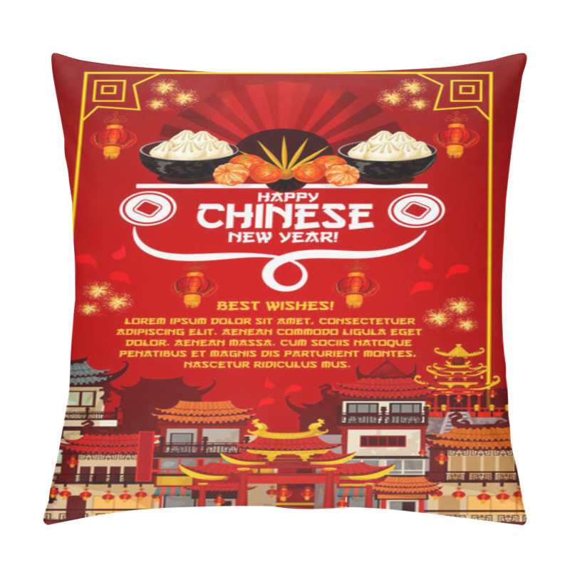 Personality  Chinese New Year Vector China Holiday Greeting Pillow Covers