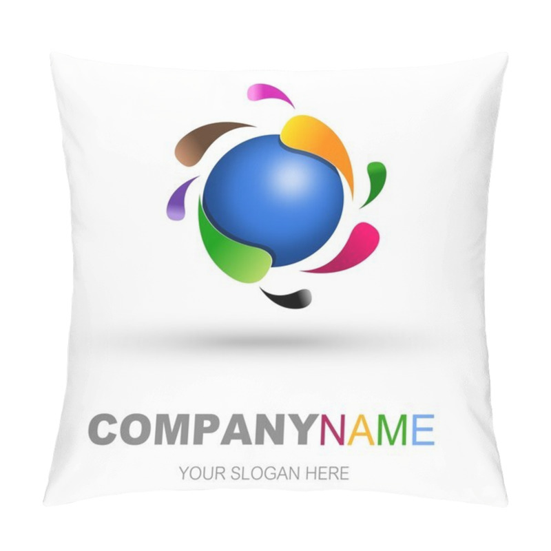 Personality  Globe Abstract Icon Design Pillow Covers