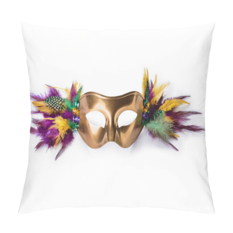 Personality  Festive Mask On White Background Pillow Covers