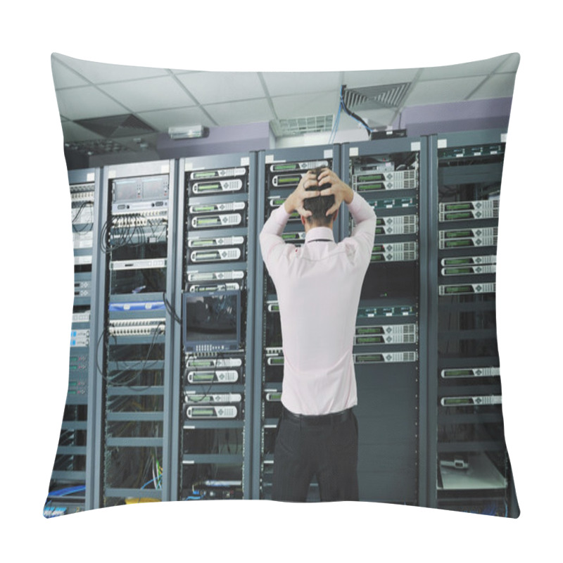 Personality  System Fail Situation In Network Server Room Pillow Covers