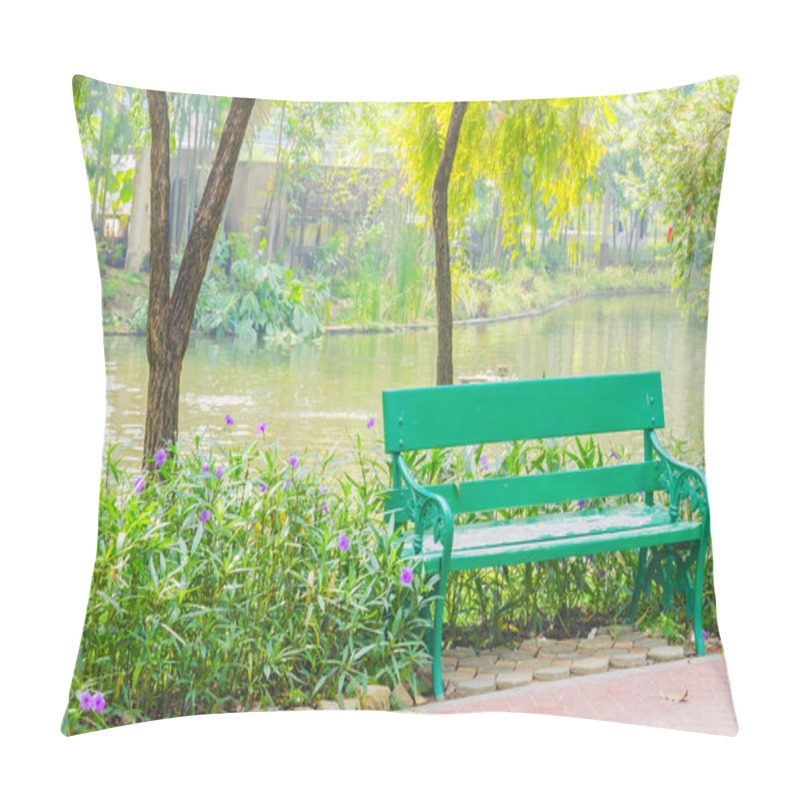 Personality  Bench Park Pillow Covers