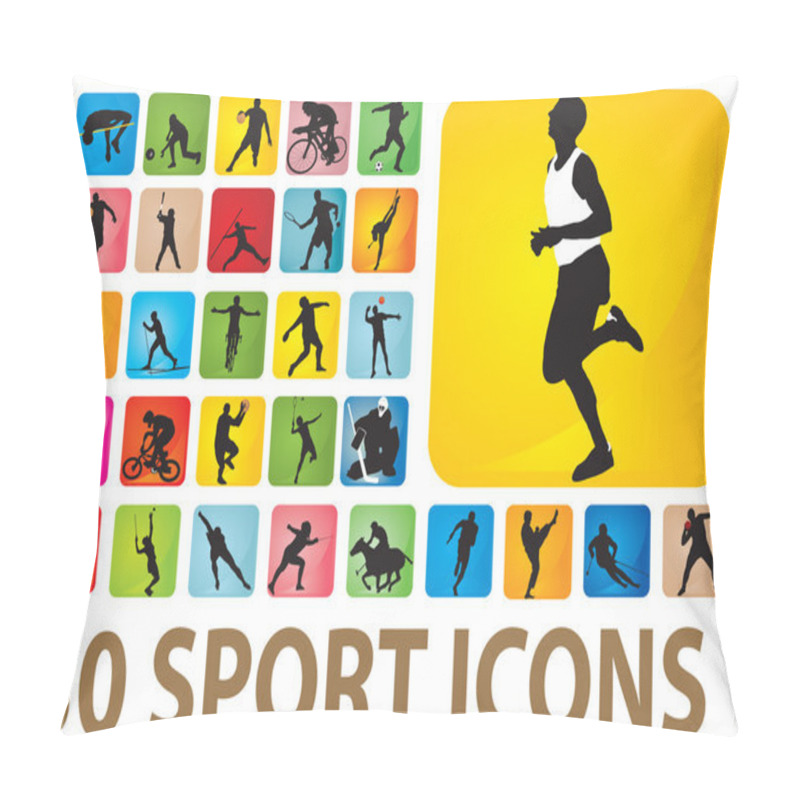 Personality  Sport Icons Pillow Covers