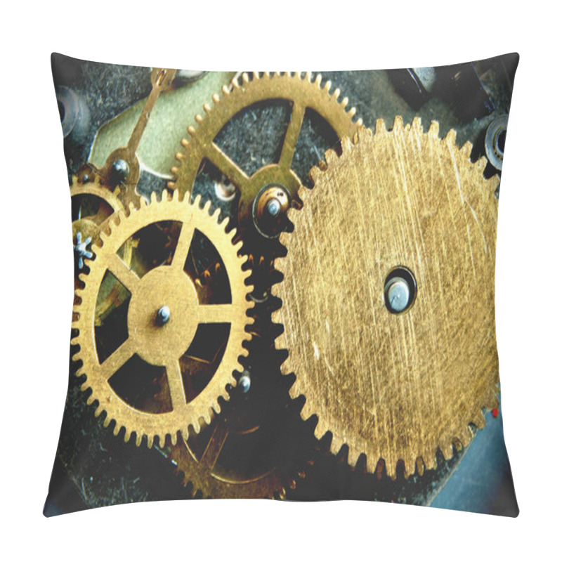 Personality  Clock Gears View Pillow Covers