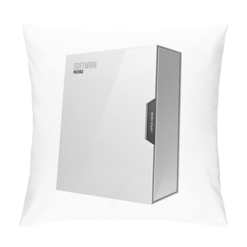 Personality  Modern Software Package Box White With DVD Or CD Disk Pillow Covers