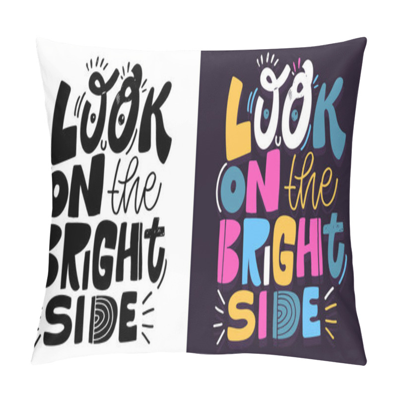 Personality  Cute Hand Drawn Doodle Lettering Quote. Lettering For T-shirt Design, Mug Print, Bag Print, Clothes Fashion. 100% Hand Drawn Vector Image. Pillow Covers