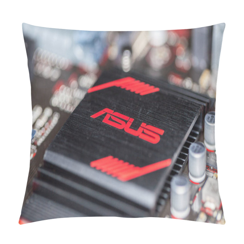 Personality  Asus Heatsink On An Asus Prime 350 Plus Mainboard Pillow Covers