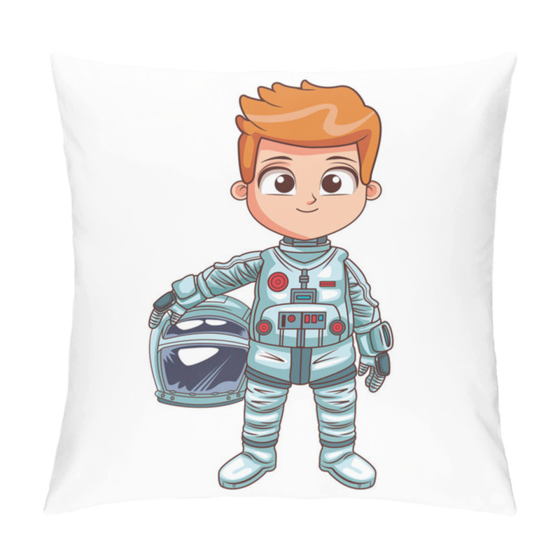 Personality  Astronaut Boy Cartoon Pillow Covers