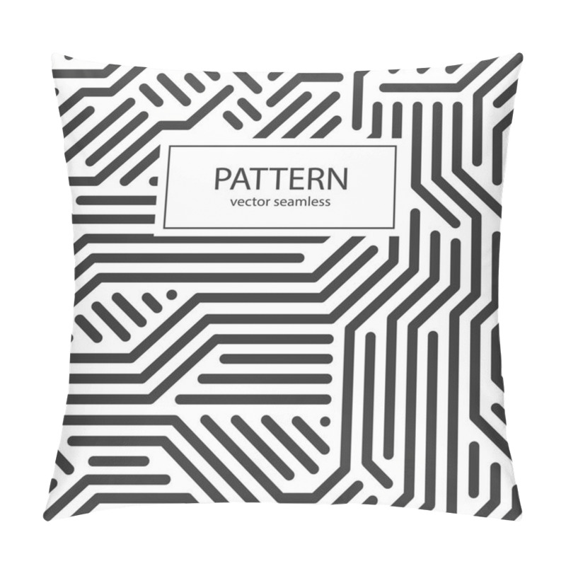 Personality  Striped Seamless Geometric Pattern. Digital Background. Pillow Covers