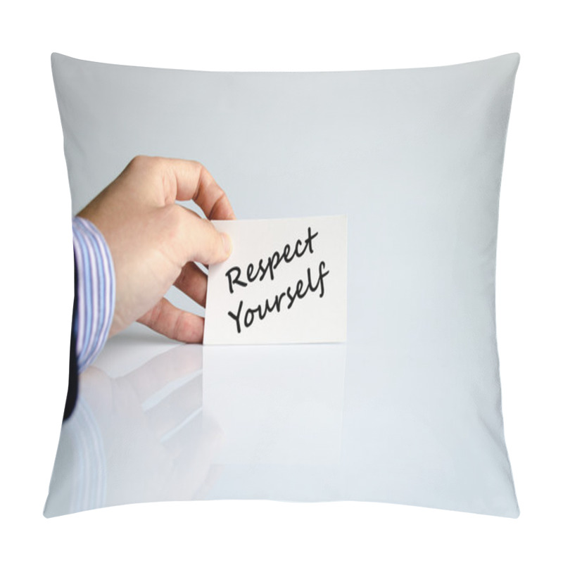 Personality  Respect Yourself Text Concept Pillow Covers