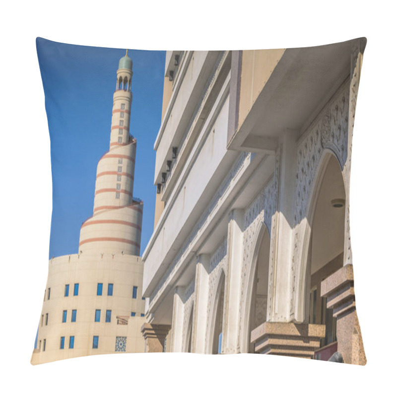 Personality  The Fanar Mosque In Doha Pillow Covers