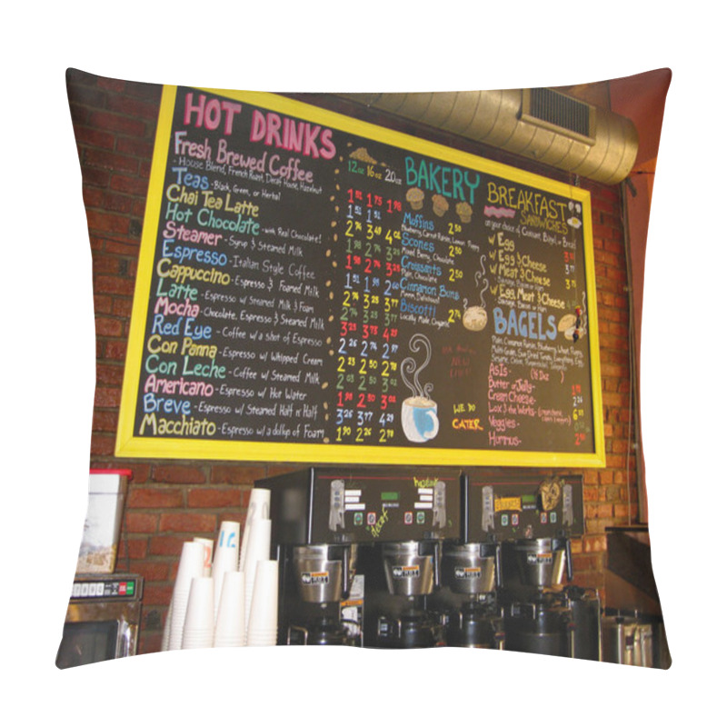 Personality  Coffee House Chalkboard Pillow Covers