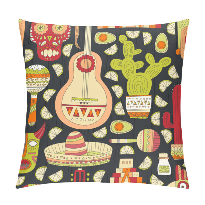 Personality  Mexico Seamless Pattern Pillow Covers