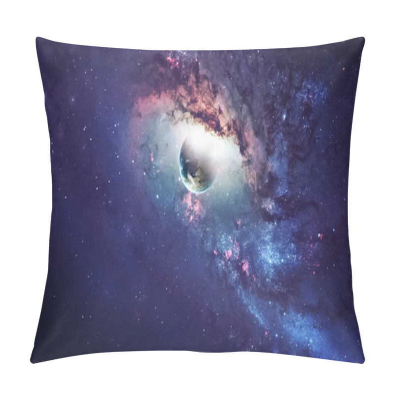 Personality  Universe Scene With Planets, Stars And Galaxies In Outer Space Showing The Beauty Of Space Exploration. Elements Furnished By NASA Pillow Covers