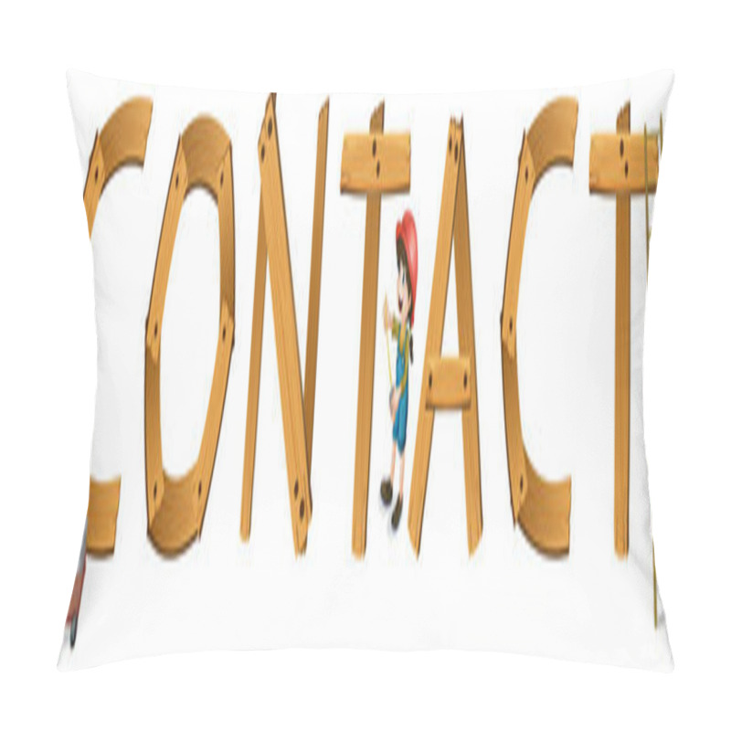 Personality  English Word Contact Pillow Covers