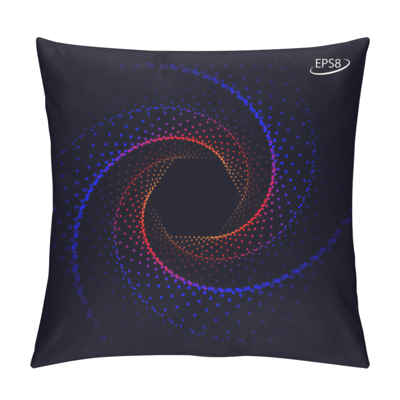 Personality  Hexagonal Frame Design Of Spiral Dots.  Pillow Covers