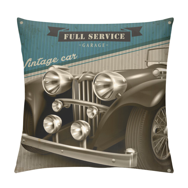 Personality  Attractive Retro Car  Pillow Covers