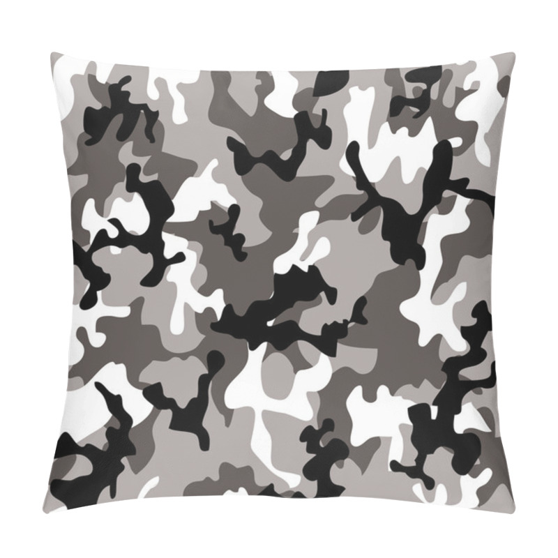 Personality  Camouflage Grey Pillow Covers