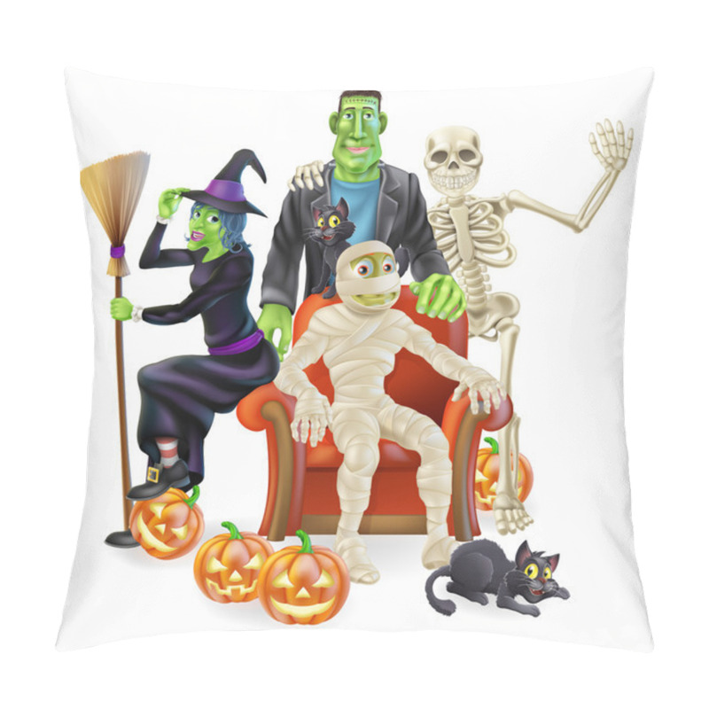 Personality  Halloween Party Group Pillow Covers