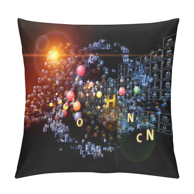 Personality  Magic Of Chemical Elements Pillow Covers