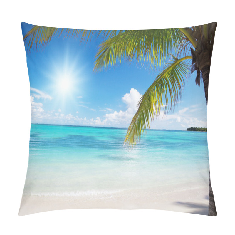 Personality  Ocean And Coconut Palms Pillow Covers