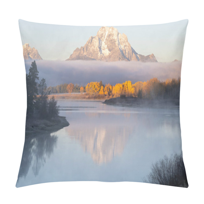 Personality  Sunrise At Oxbow Bend In Grand Teton National Park Pillow Covers