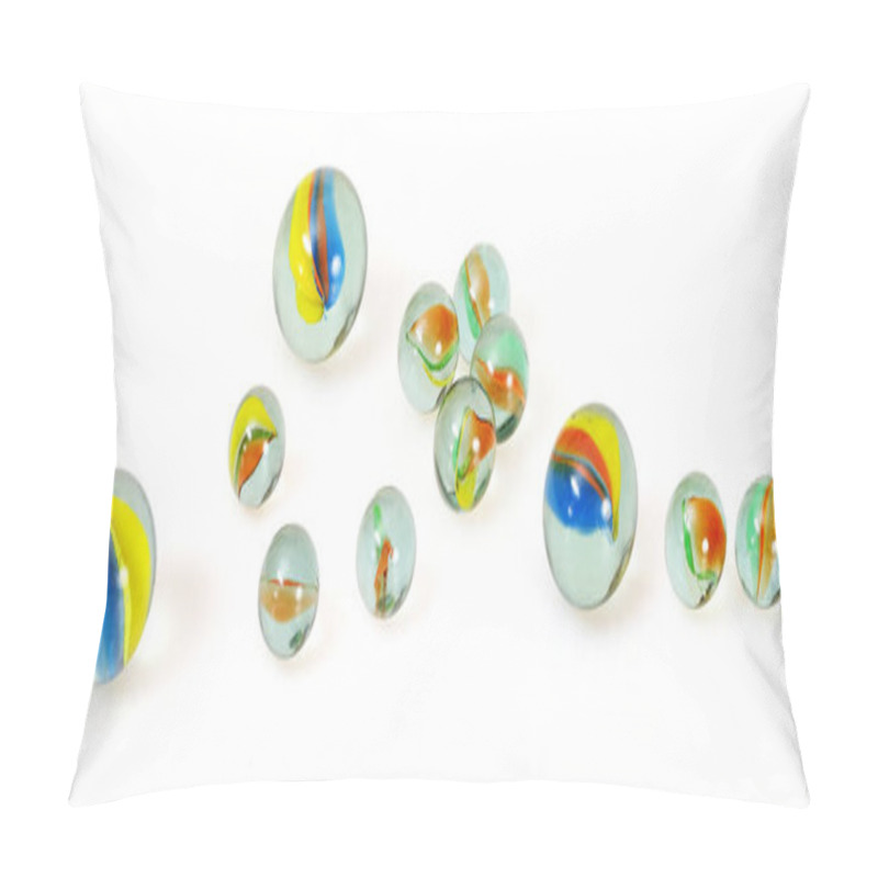 Personality  Glass Transparent Balls On A White Background Pillow Covers