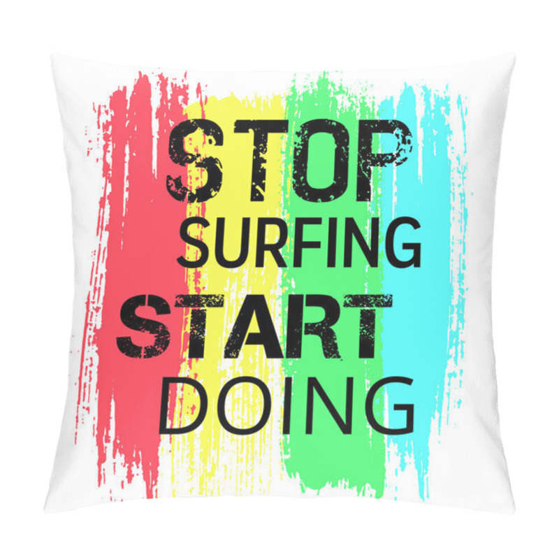 Personality  Vector Motivational Poster For Doing Pillow Covers