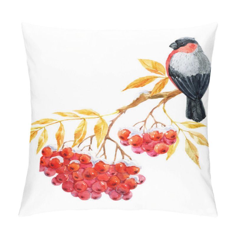 Personality  Bullfinch And Ashberry Pillow Covers