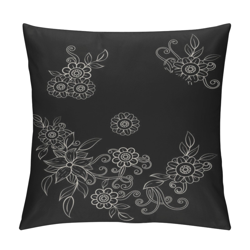 Personality  Floral Mandala Pattern Pillow Covers