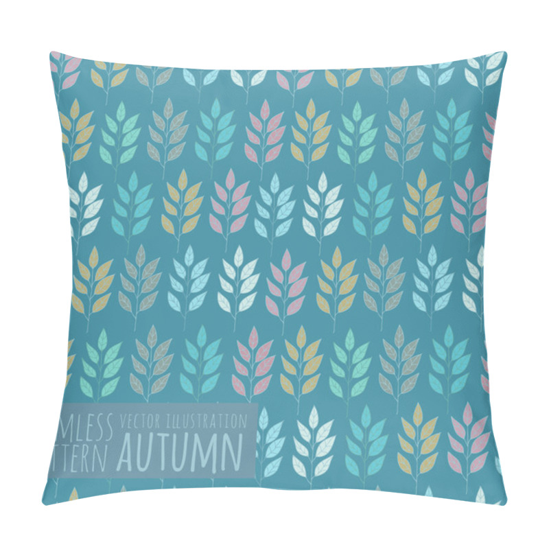 Personality  Abstract Background With Leaves Pillow Covers