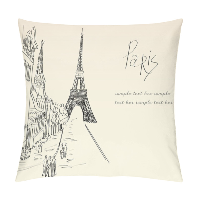 Personality  The Eiffel Tower Pillow Covers