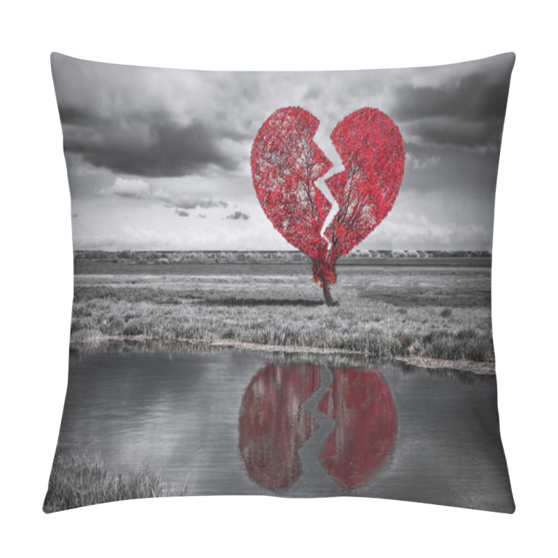 Personality  Broken Heart Tree Pillow Covers